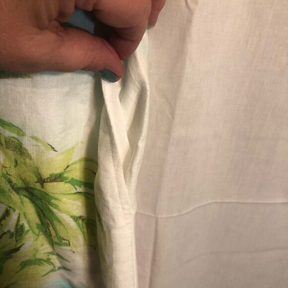 J Jill Love Linen Islands sleeveless shift dress. Size Petite Small. White. - Picture 4 of 7